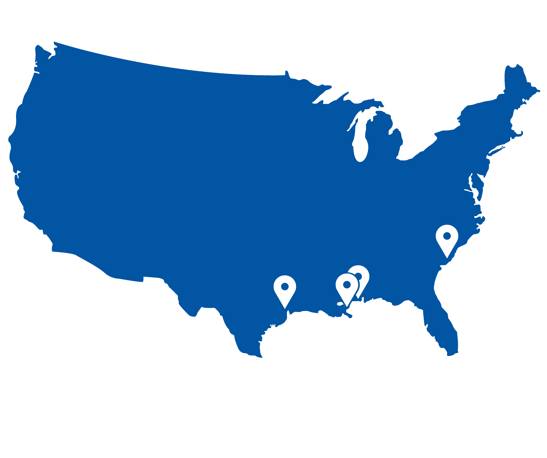 KanAgg Recycling Locations in the Southern US